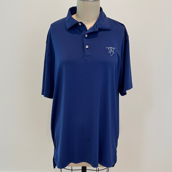 Peter Millar Blue Polo Shirt - Picture 1 of 10